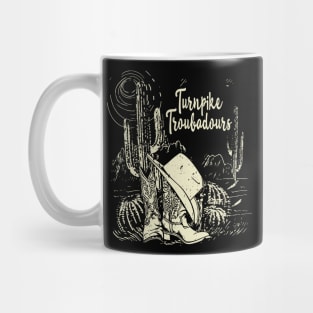 Turnpike Troubadours Desert Western Cactus Boots Music Quote Mug